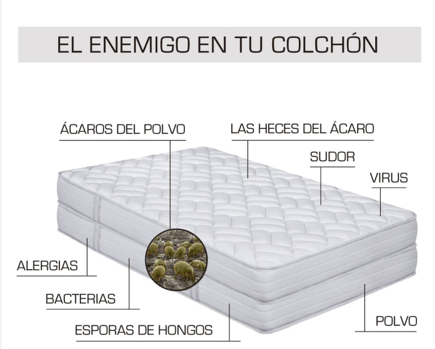Aspiradora antiácaros para colchones y telas