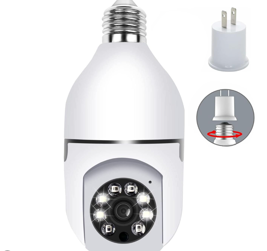 Cámara 360 tipo bombillo con WIFI